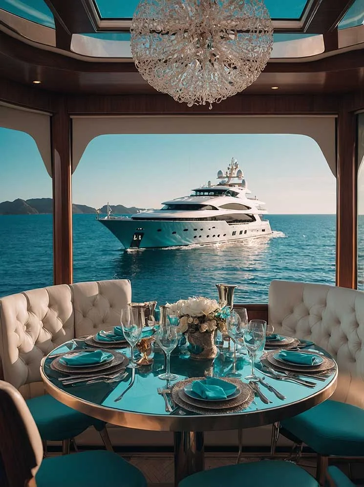 Professional private chef preparing gourmet cuisine on a luxury yacht in Monaco